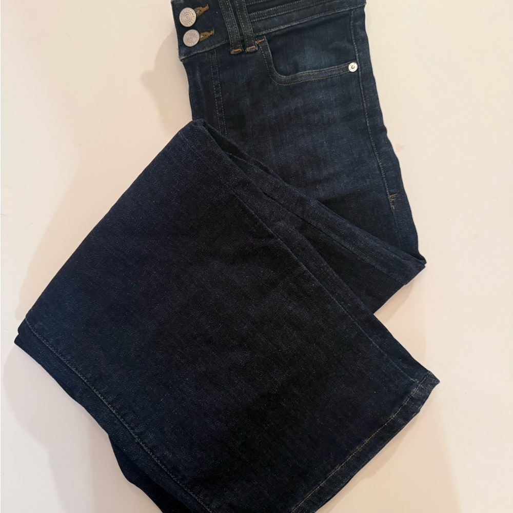 Frame Denim Palazzo Dark Indigo High-Rise Women’s Jeans - Picture 2 of 4